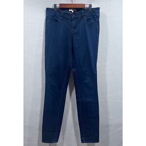 Tory Burch Dark Wash Mid Rise Stretch Skinny Jeans Women's Size 29 Quiet Luxury